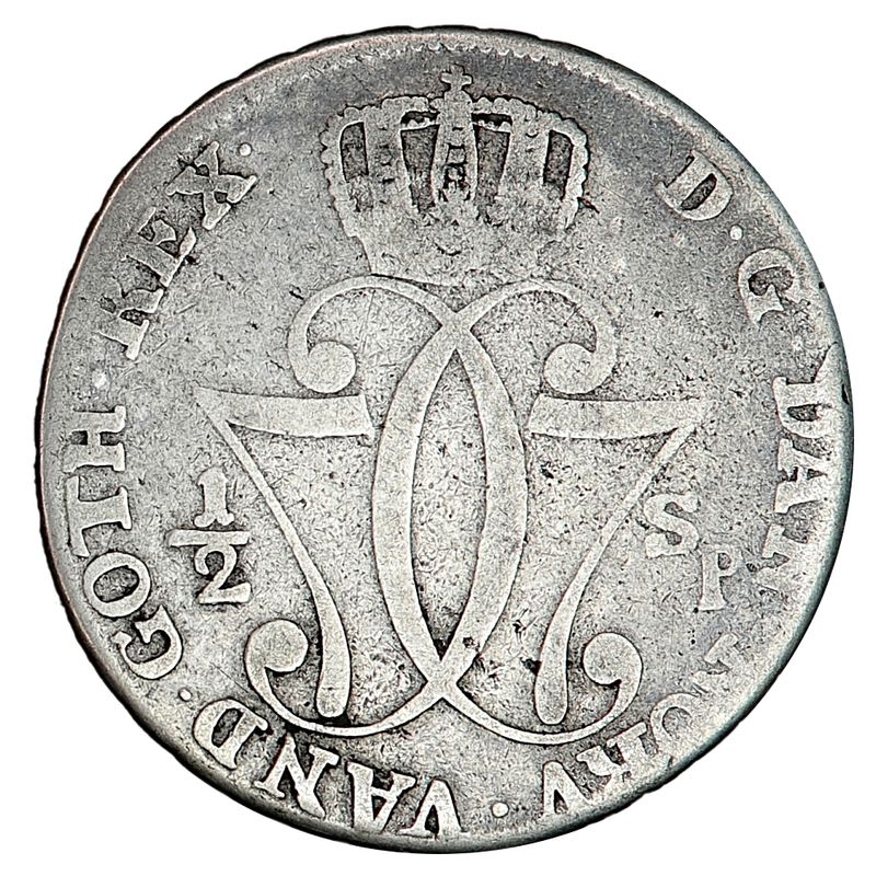 Christian VII: 1/2 speciedaler 1778, kv. 1-