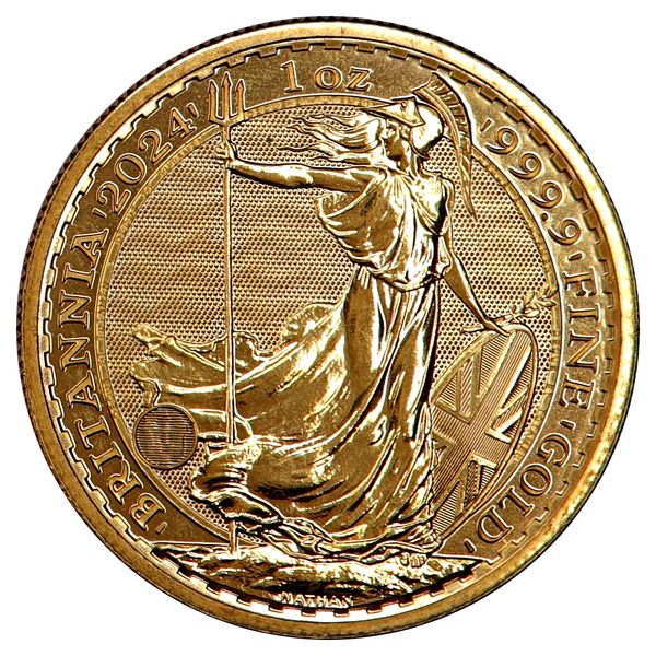 Hovedbilde SPOT +5%,  31,1 g gull, Britannia 2024