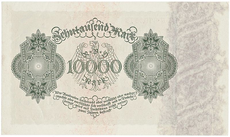 10 000 mark 1922 Vampyrseddel