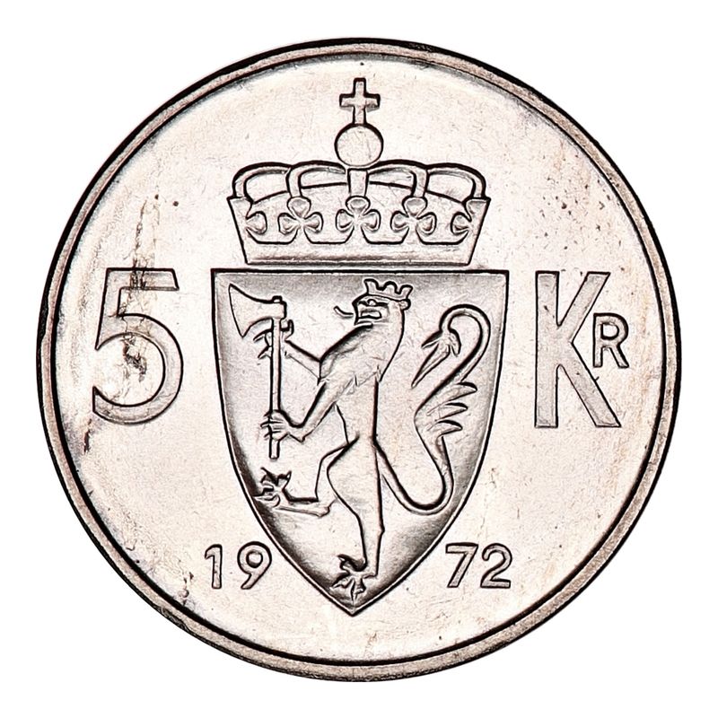 5 kroner 1972 Kv. 0