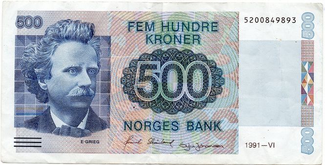 Hovedbilde 500 kroner 1991, kv. 1/1-