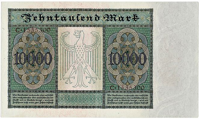Hovedbilde 10 000 mark 1922 Vampyrseddel!