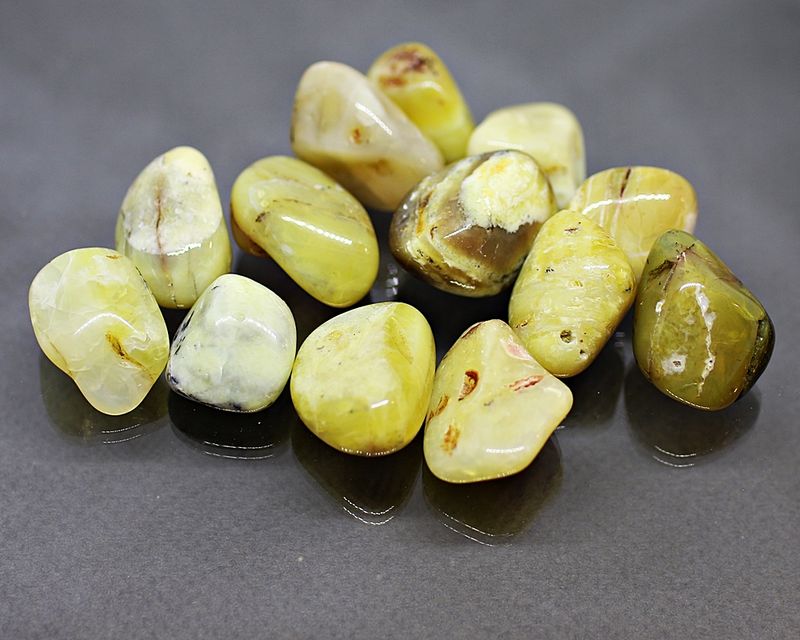 Gul opal, tromlet