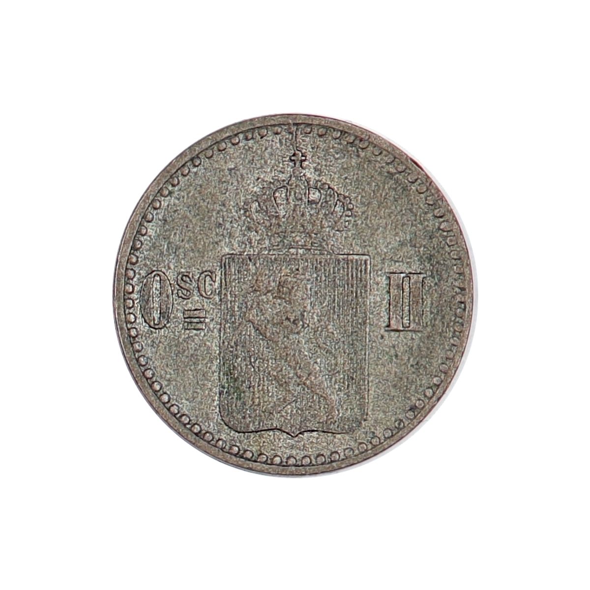 Oscar II, 3 skillling 1873, kv. 1/1+