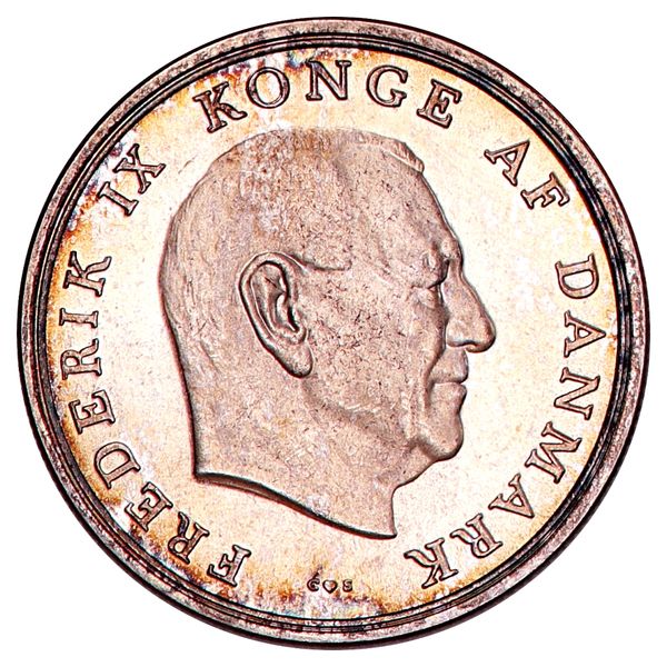 Hovedbilde Danmark, 5 kroner 1964, praktkvalitet