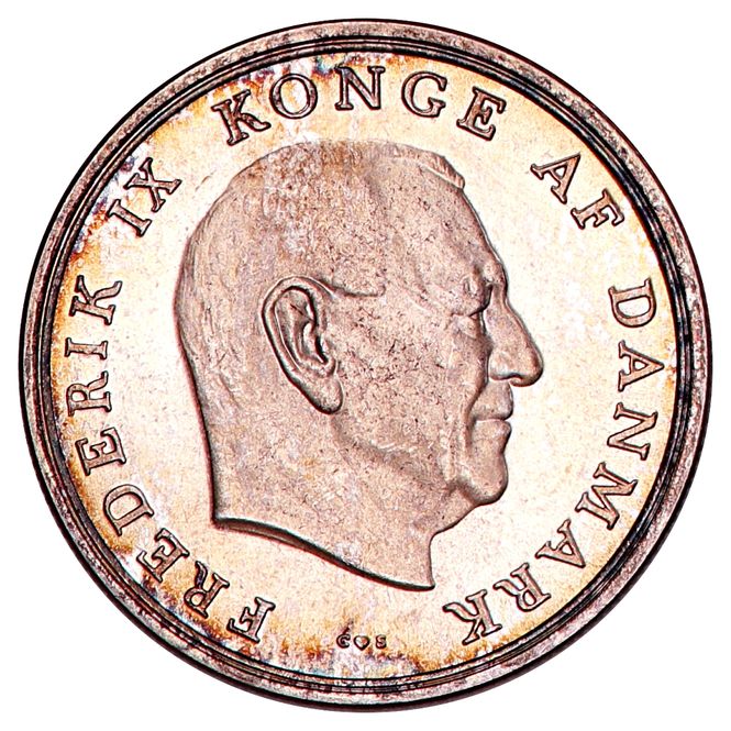 Hovedbilde Danmark, 5 kroner 1964, praktkvalitet