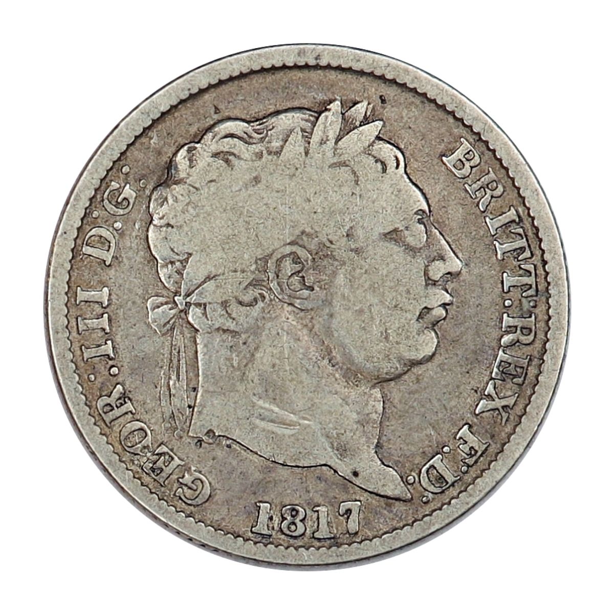Storbritannia, 1 shilling 1817, oksehodet