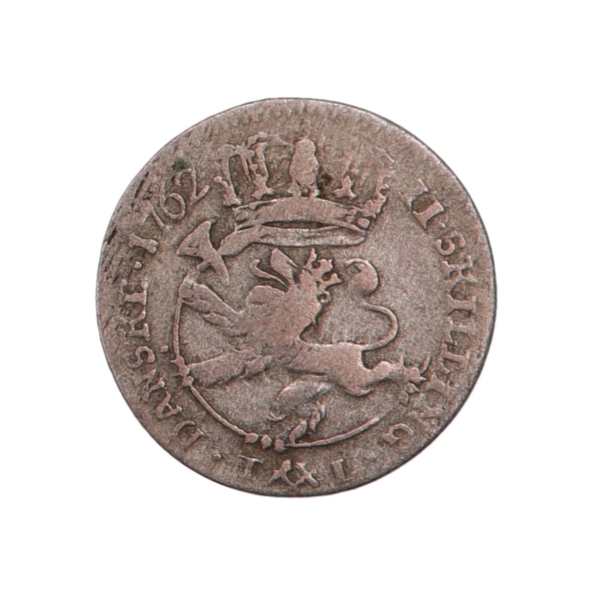 Frederik V, 2 skilling 1762