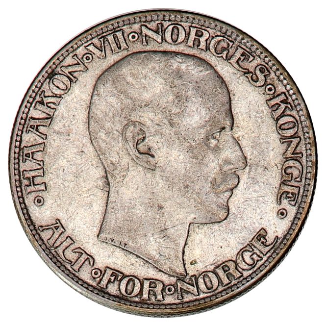 Hovedbilde 2 kroner 1912, kv. 1/1+