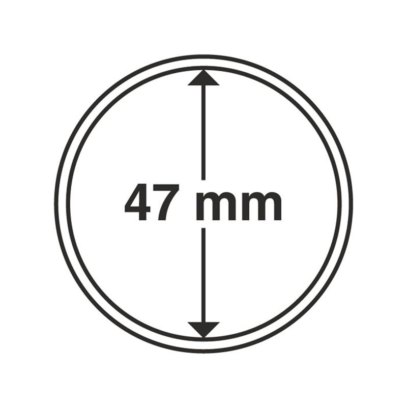 47 mm, myntkapsler, 10 stk