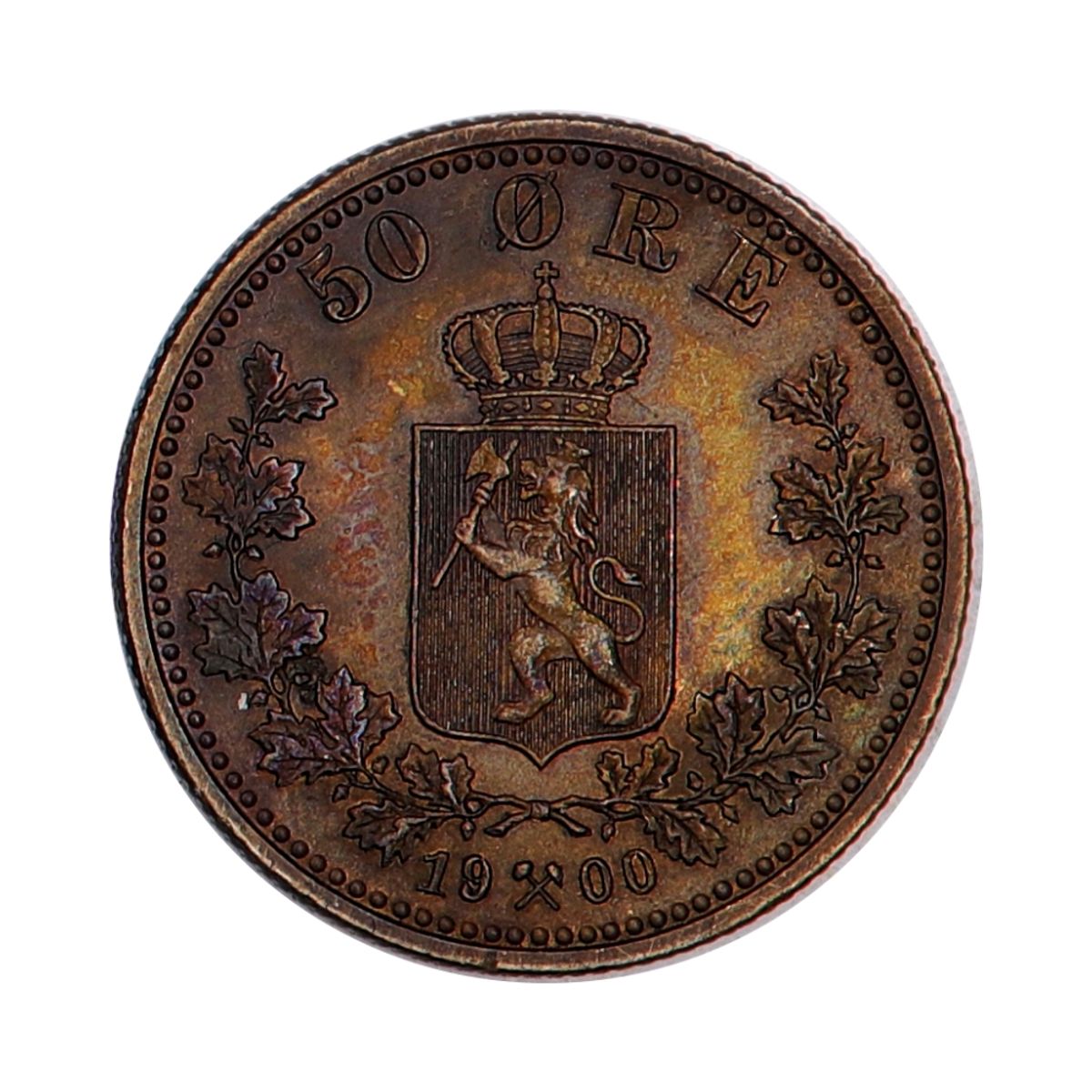 50 øre 1900, kv. 0, mint state
