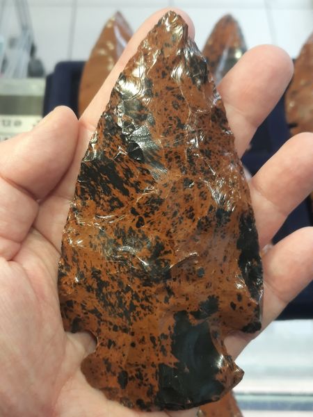 Hovedbilde Spydspiss av mahogniobsidian (