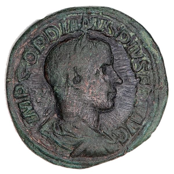 Hovedbilde Gordian III, tenåringskeiseren, sesterts, år 238-244