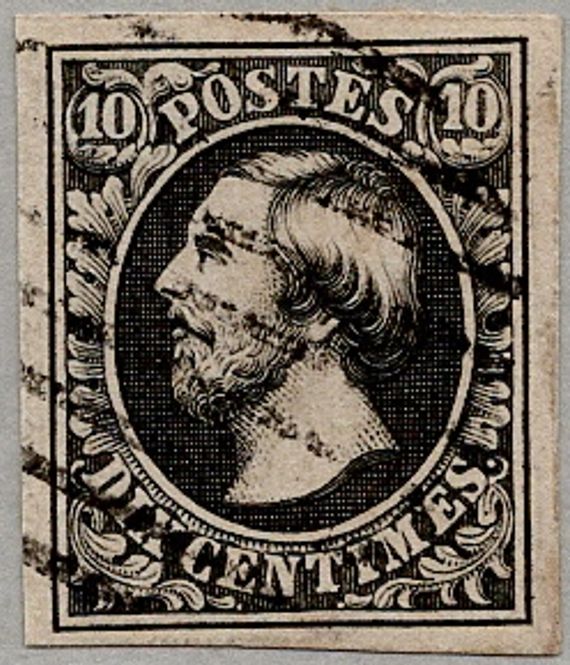 Hovedbilde Luxembourg, 10 cent 1852, stemplet