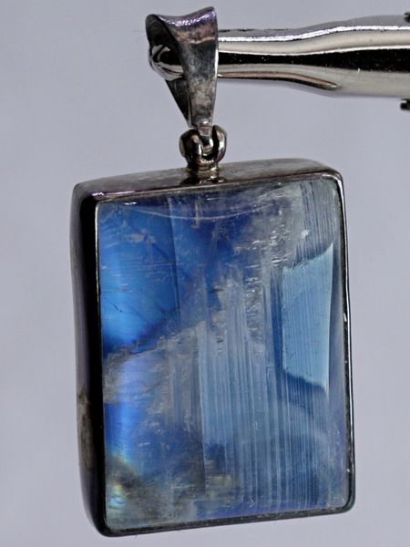 Hovedbilde Labradoritt, mørk blå, sølvanheng