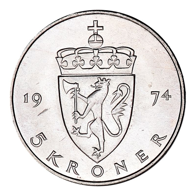 5 kroner 1974 Kv. 0
