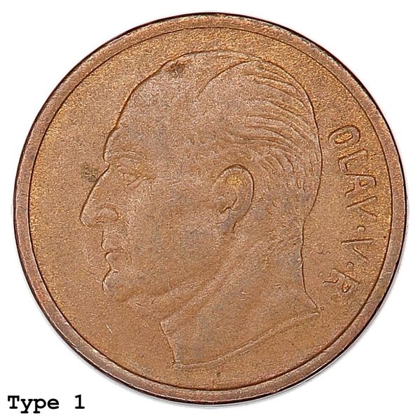 Hovedbilde SOLGT! Meget sjelden mynt! 5 øre 1959, type 2