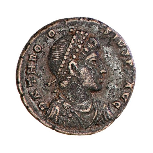 Hovedbilde Theodosius I, follis, år 379-395