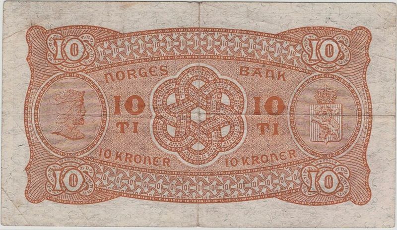 10 kroner 1942 C, kv. 1/1-, rift