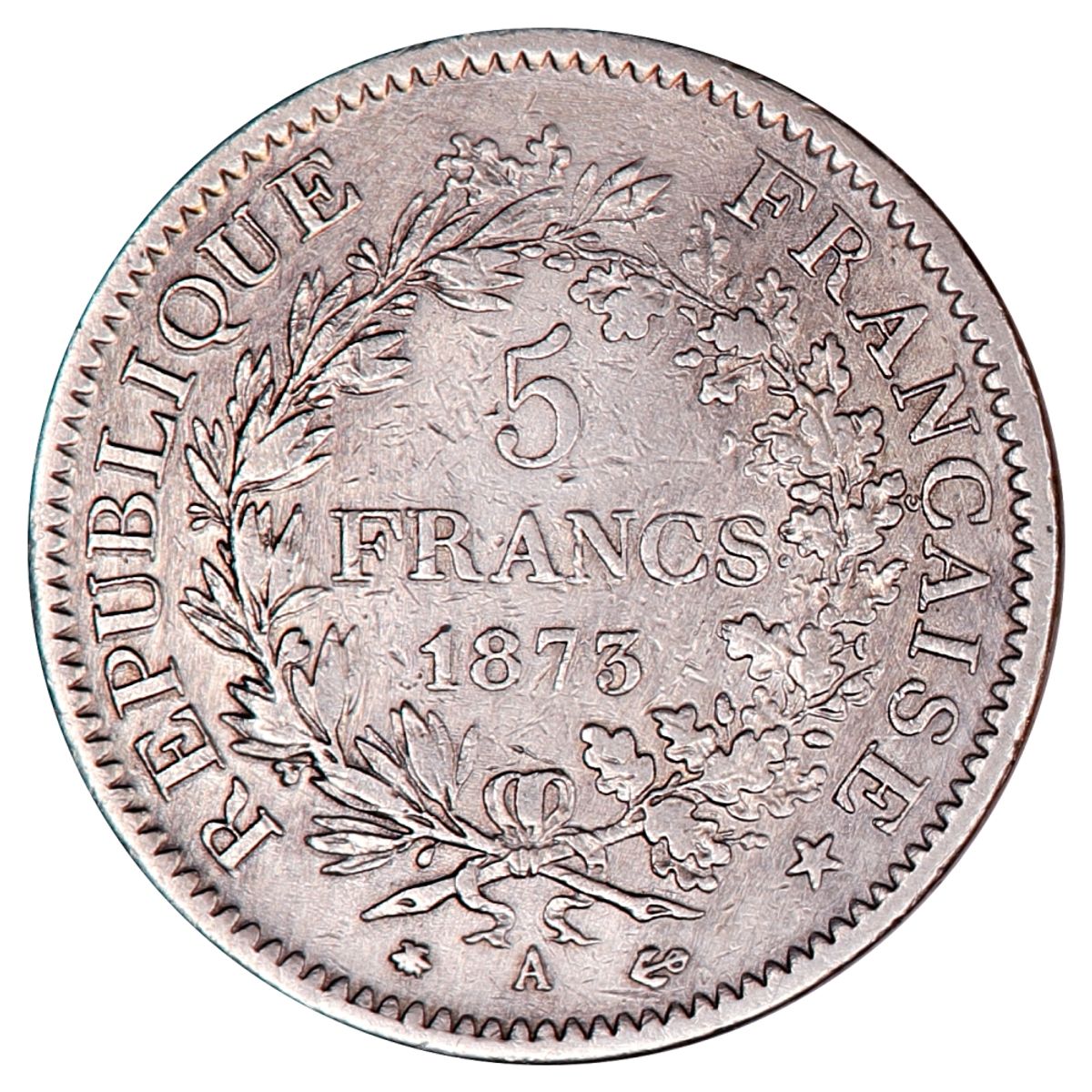 Frankrike, 5 francs 1873