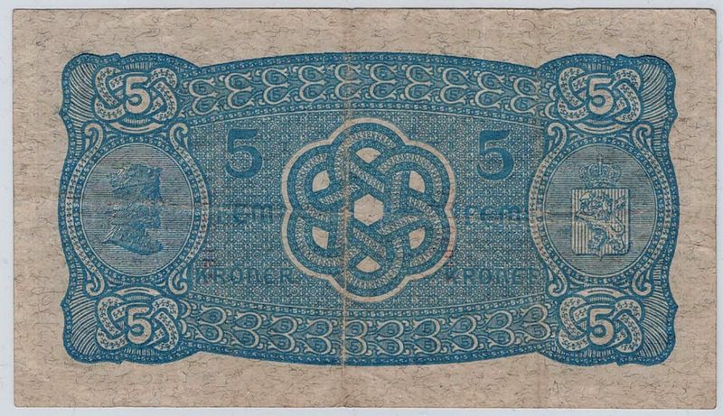 5 kroner 1925 J, kv. 1-