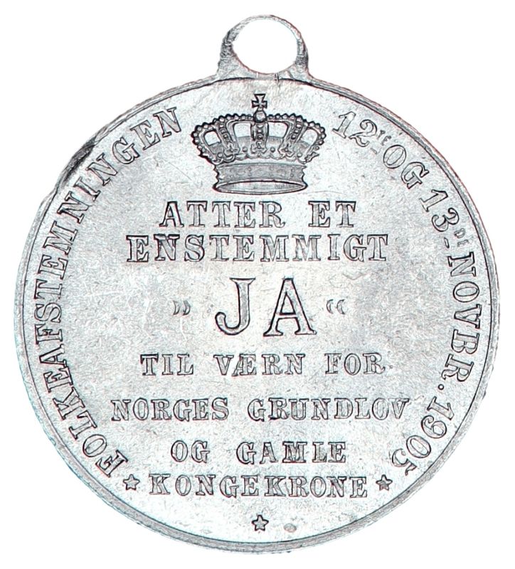 Throndsen, Folkeavstemningen 1905