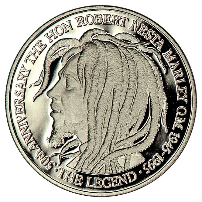 Hovedbilde Bob Marley, Jamaica, 50 dollars 1995