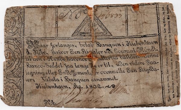 Hovedbilde Danmark-Norge, 1 riksdaler 1802