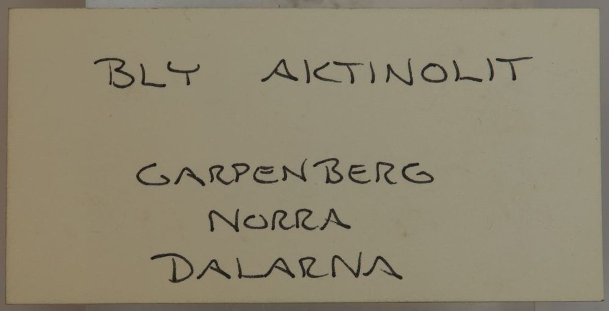 Bly, Aktinolitt, Garpenberg, Sverige