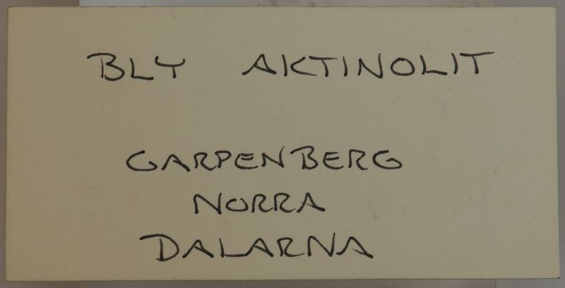 Bly, Aktinolitt, Garpenberg, Sverige