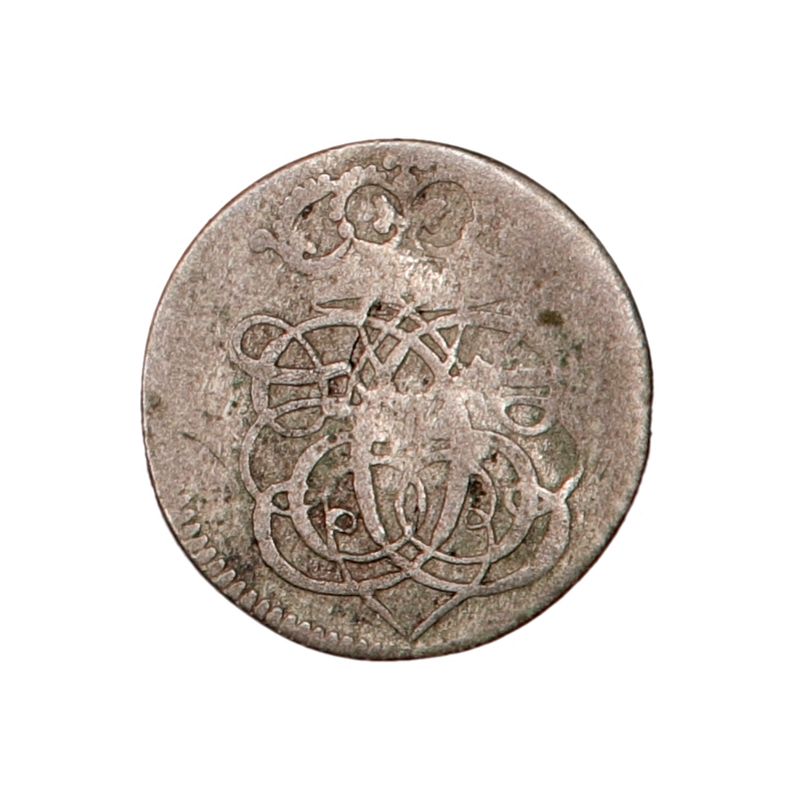 Christian V, 2 skilling 1688, kv. 1/1-