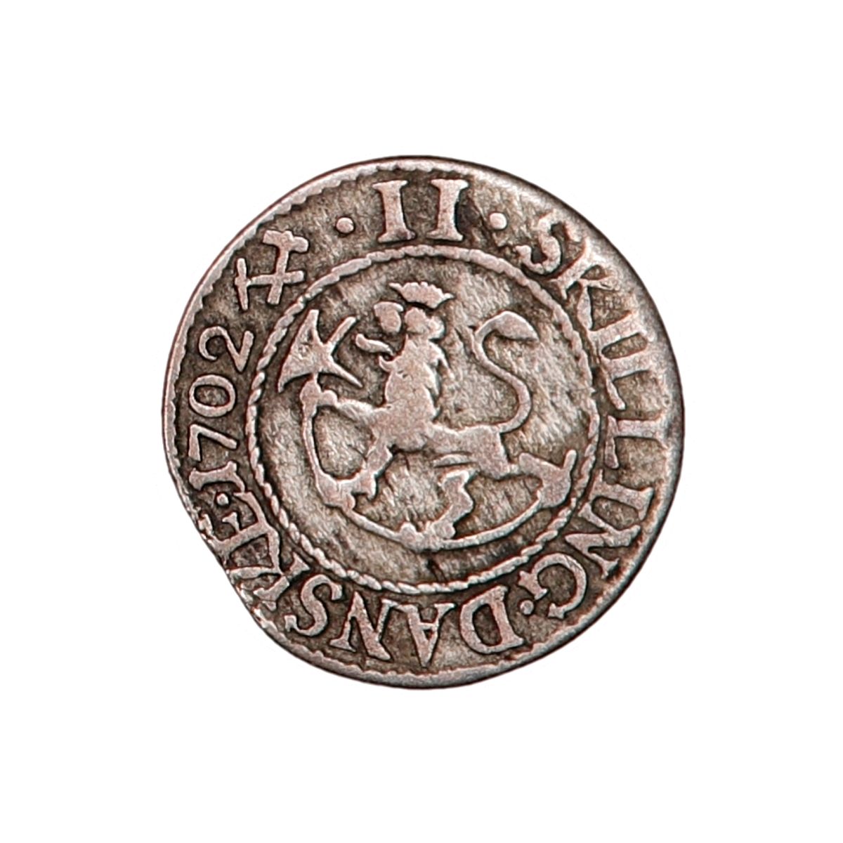 Frederik IV, 2 skilling 1702