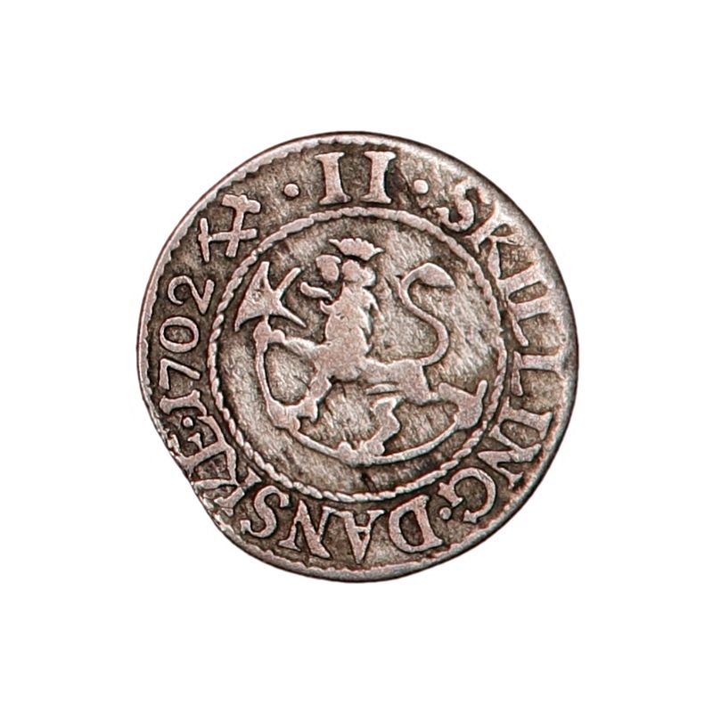Frederik IV, 2 skilling 1702