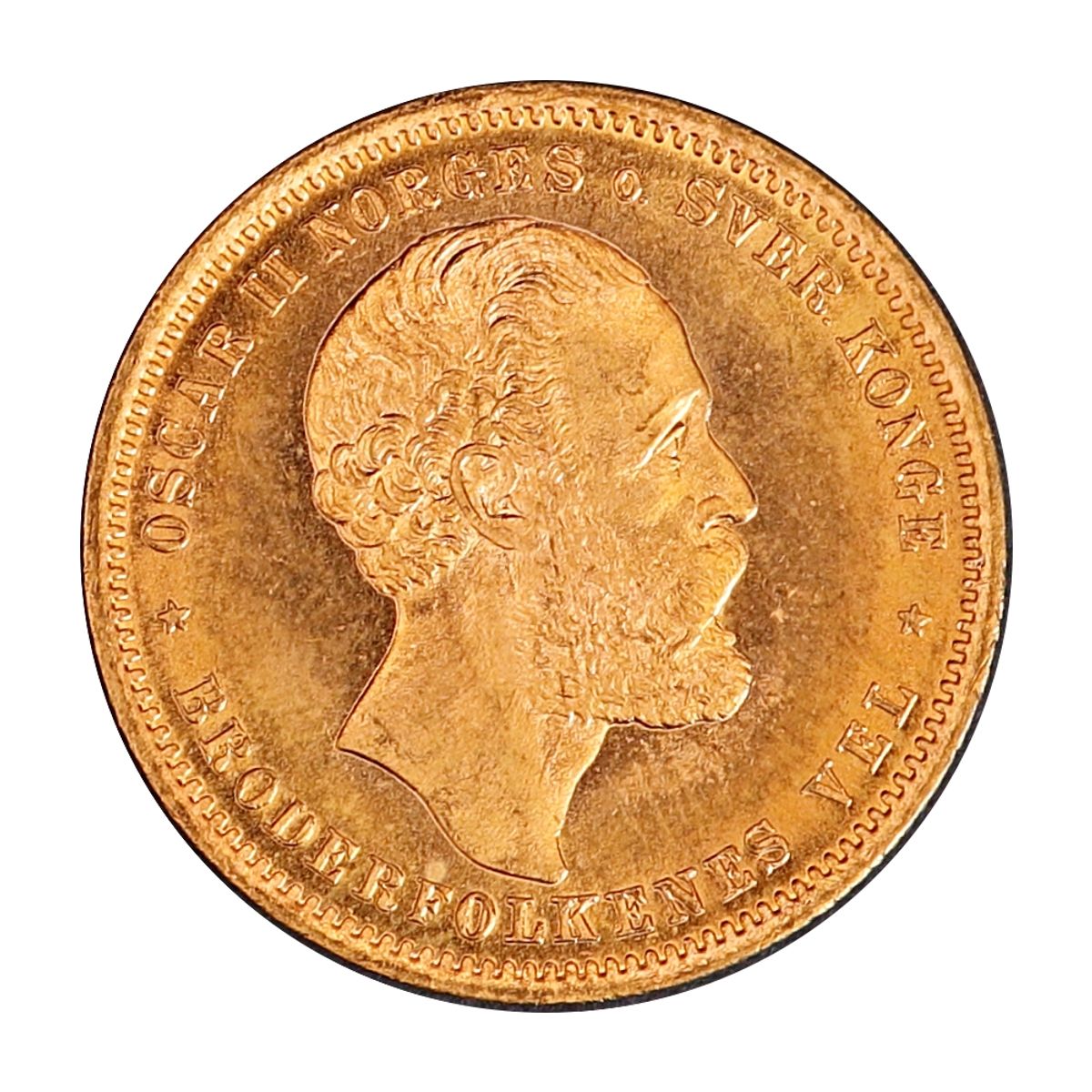 Norge, 20 kroner 1902, 8,06 g rent gull