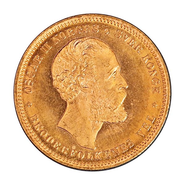 Hovedbilde Norge, 20 kroner 1902, 8,06 g rent gull