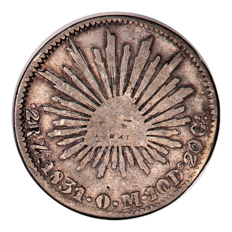 Mexico, 2 reales 1831, Zs