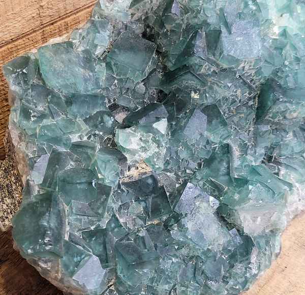 Hovedbilde Grønn fluorittkrystallgruppe, Madagaskar