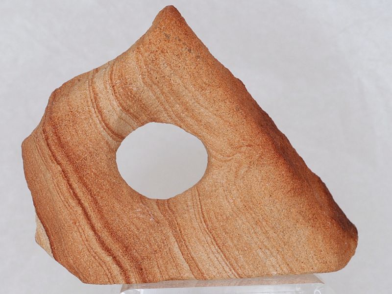 Unik sandsteinsskulptur med naturlig mønster, Utah, USA