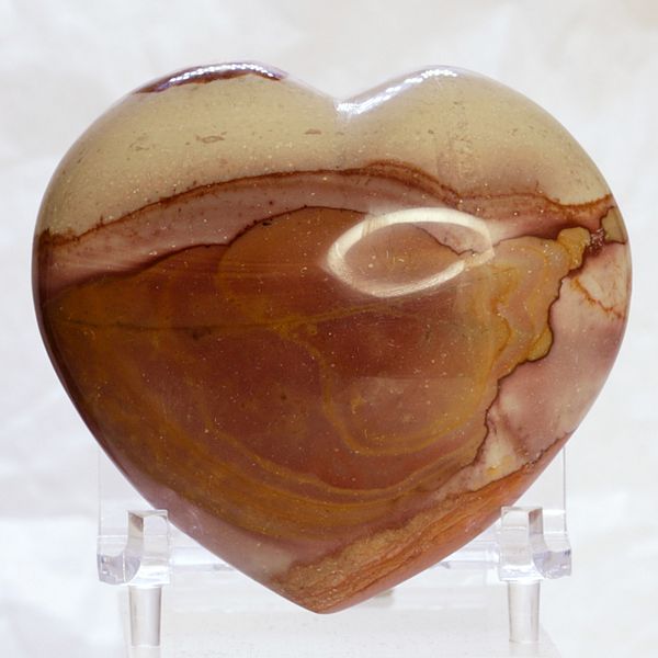 Hovedbilde Flerfarget jaspis, hjerte, fra Madagaskar