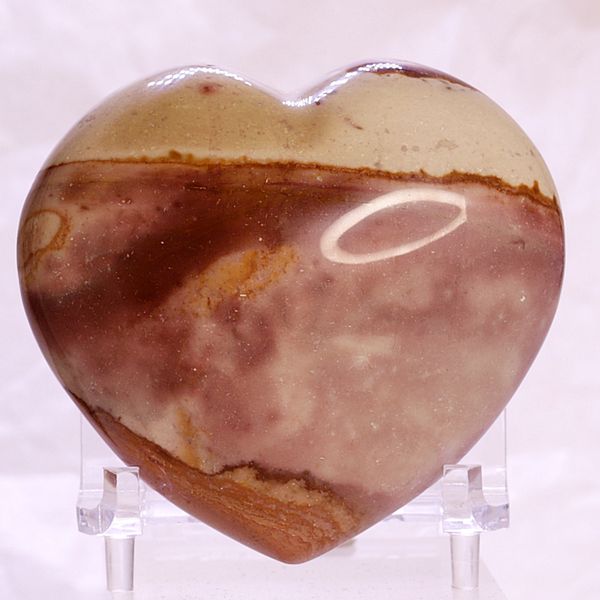 Hovedbilde Flerfarget jaspis, hjerte, fra Madagaskar