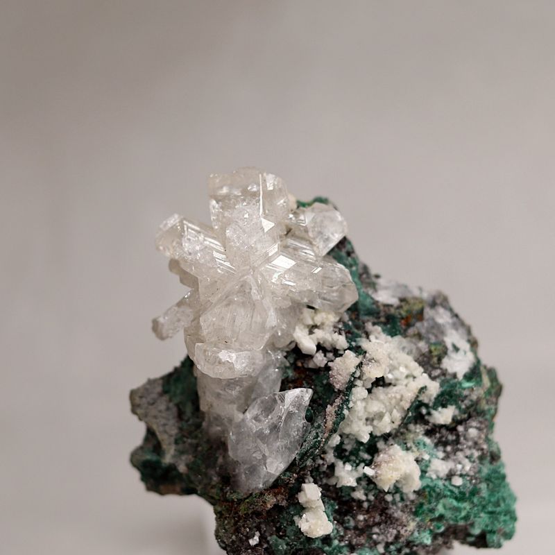 Cerussittkrystaller fra Tsumeb, Namibia