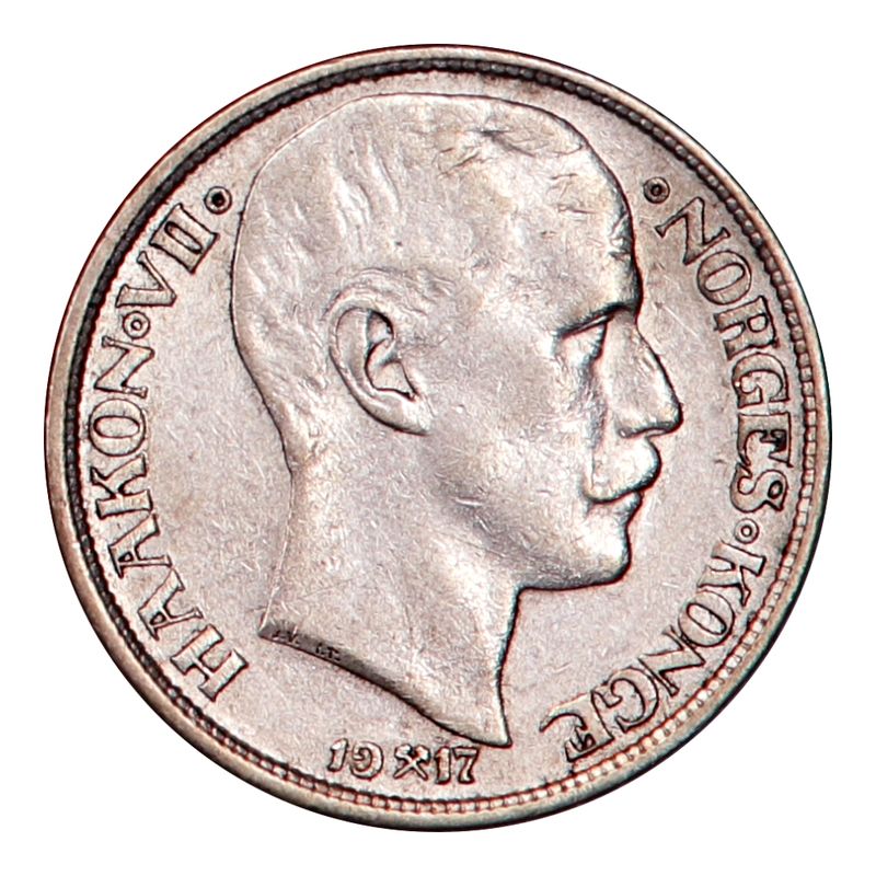 1 krone 1917. kv. 1/1+