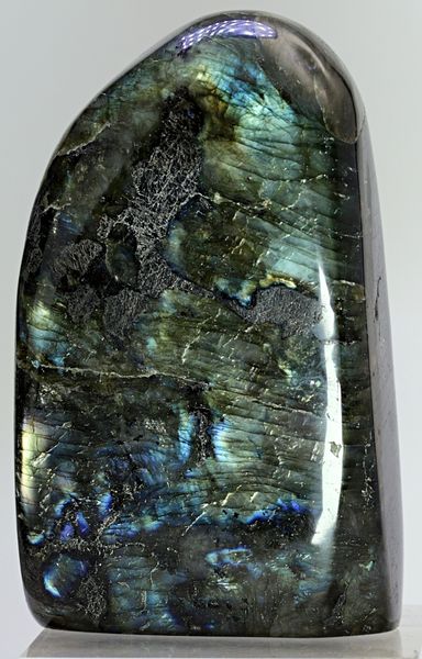 Hovedbilde Labradoritt/spektrolitt, helslipt (labradorite, spectrolite)