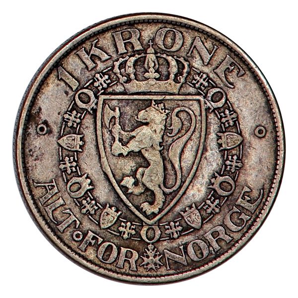 Hovedbilde 1 krone 1915, kv.1/1+