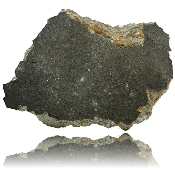 Hovedbilde Oslo-meteoritten med smelteskorpe, 216,8 gram