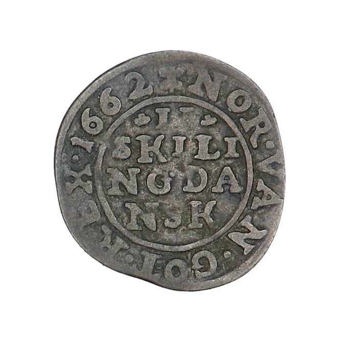 Hovedbilde 2 skilling 1662, kv. 1 