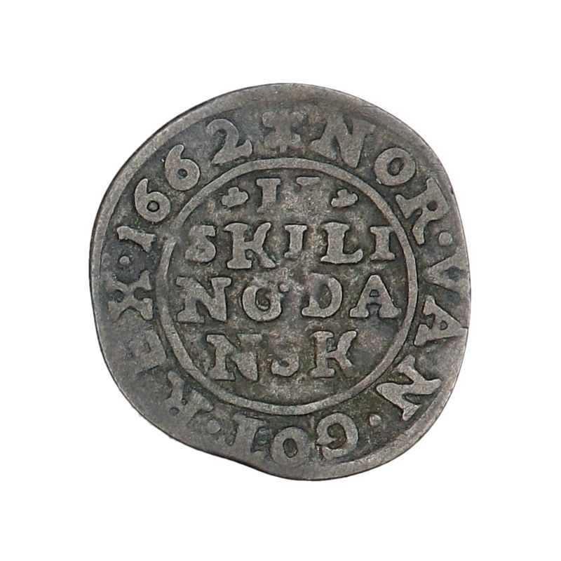 2 skilling 1662, kv. 1 