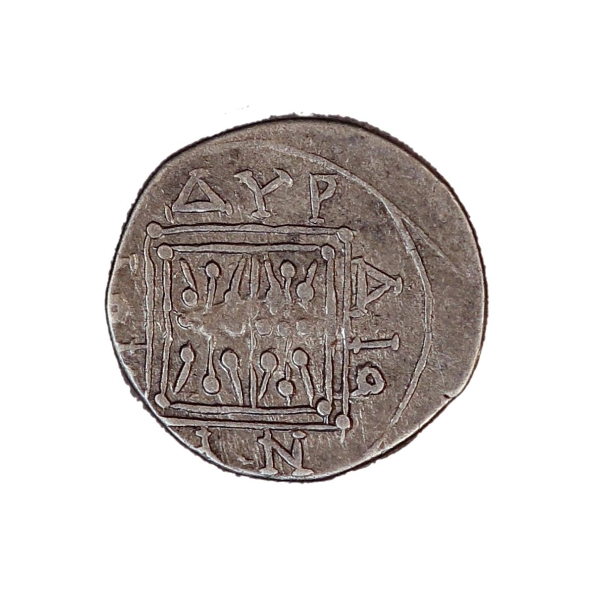 Dyrrhachion, drakme, år 250-200 f.Kr., kråke