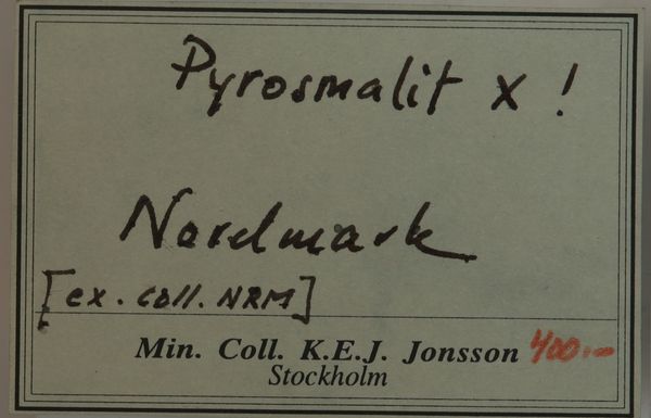 Hovedbilde Pyrosmalitt-(Fe) fra Nordmark, Sverige