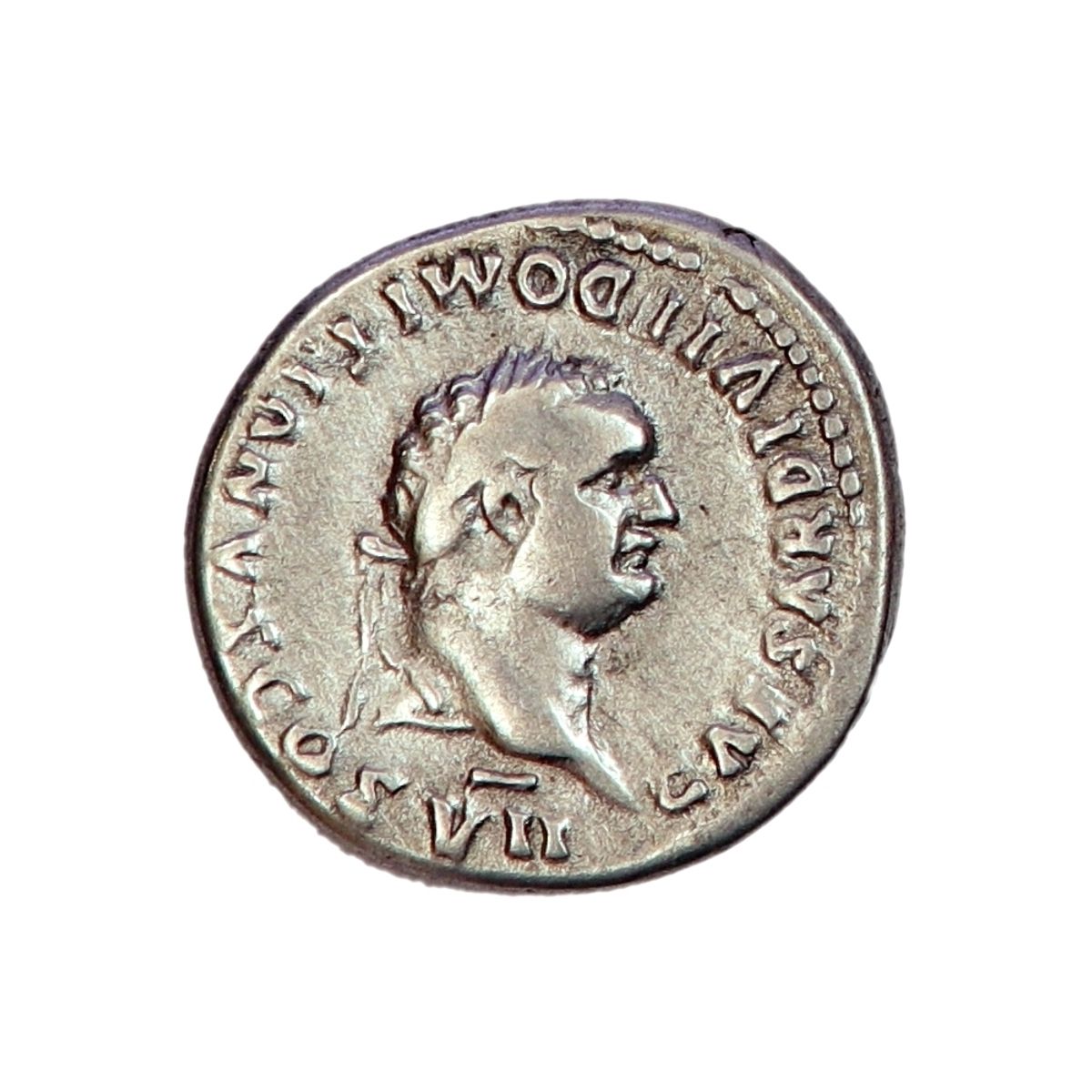 Domitian, Vesuv,denar, år 81-96